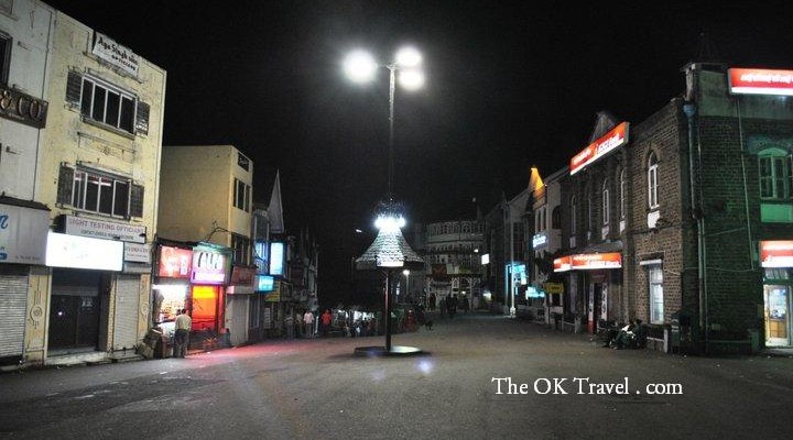 Mall Road in Shimla at Night