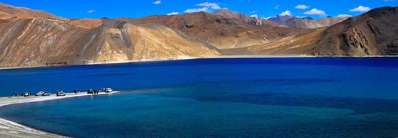 Pangong Tso in the Cold Desert - Image by Sidharth Kochar (Creative Commons License)