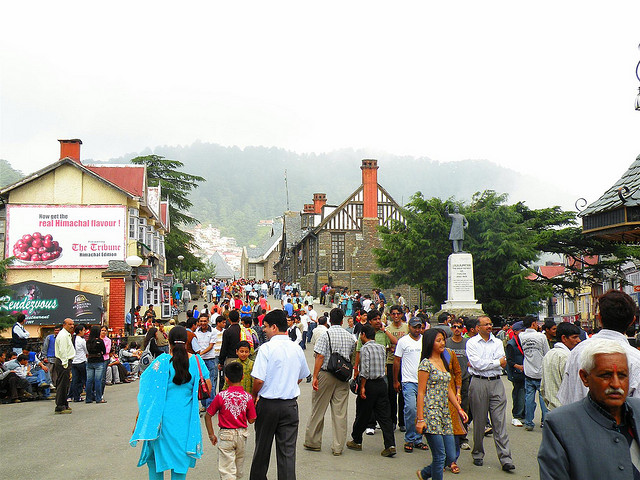 Scandal Point - The Mall in Shimla