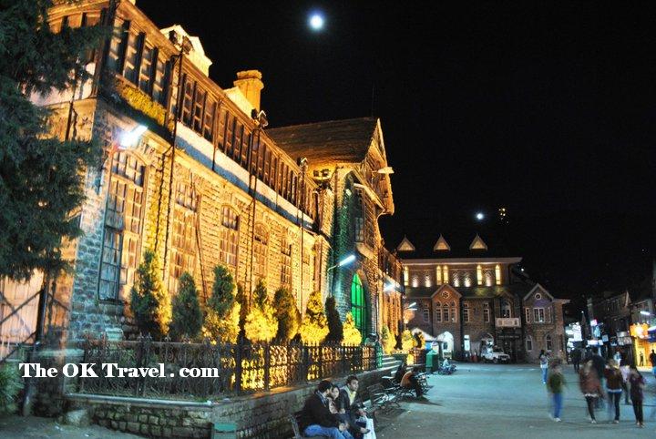 Town Hall Building on The Mall Road in Shimla