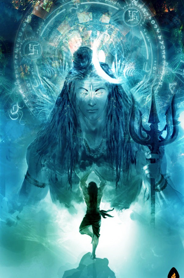 Ravana Worshipping Shiva