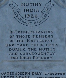 Irish mutineers of the Connaught Rangers Executed in Dagshai Jail, Solan, Himachal Pradesh